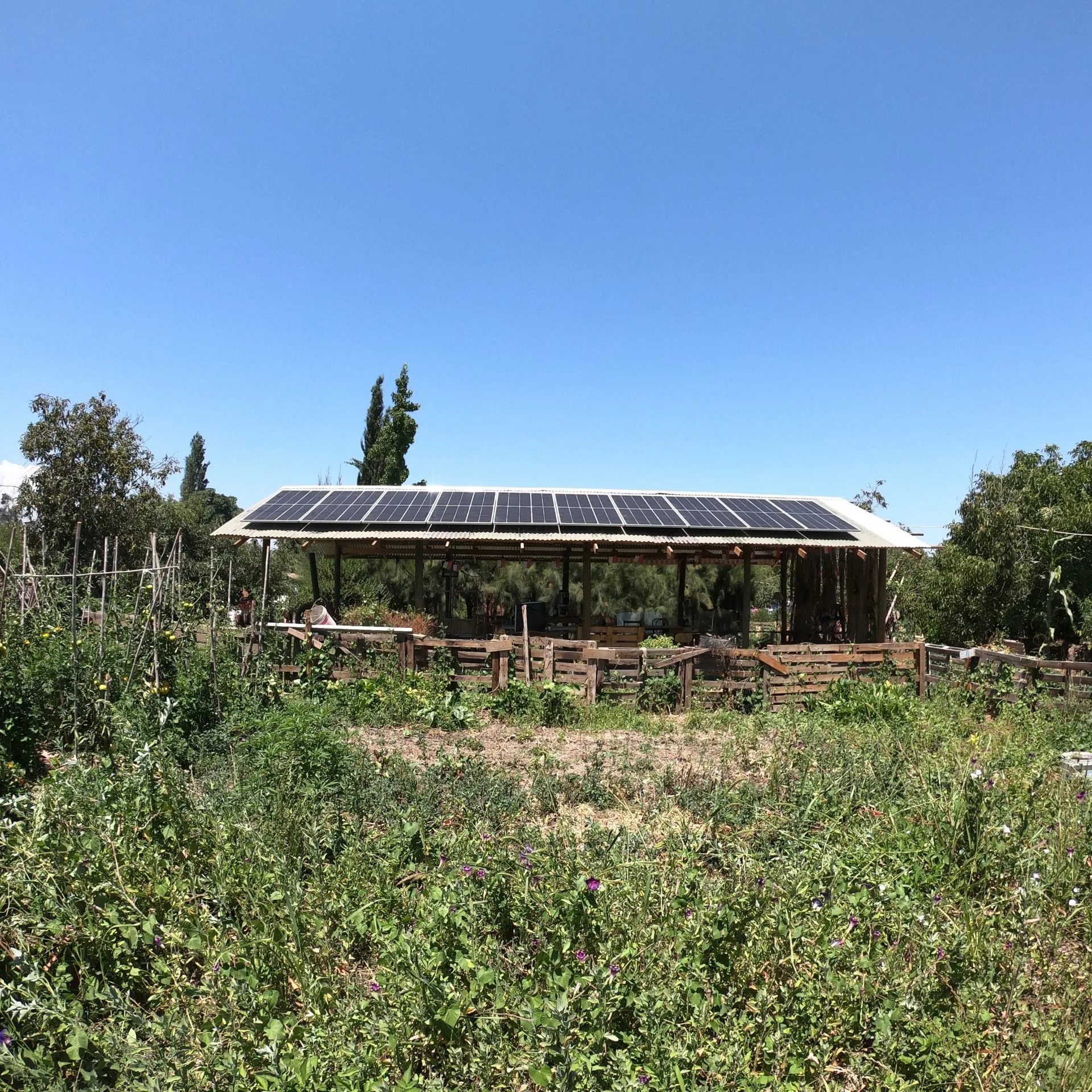 panel solar para parcela