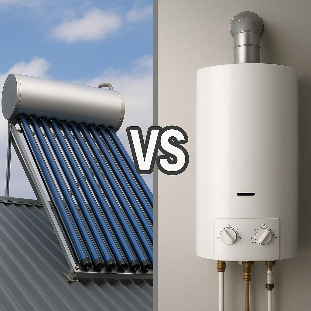 es mejor un termo solar que un calentador a gas